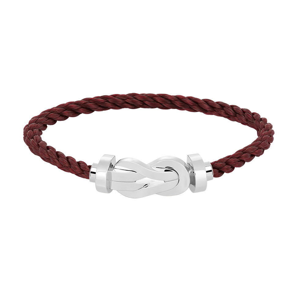 FRED CHANCE LARGE 8 FIGURE BUCKLE NO DIAMOND BRACELET SILVER