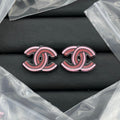 Chanel Color Strip Earrings