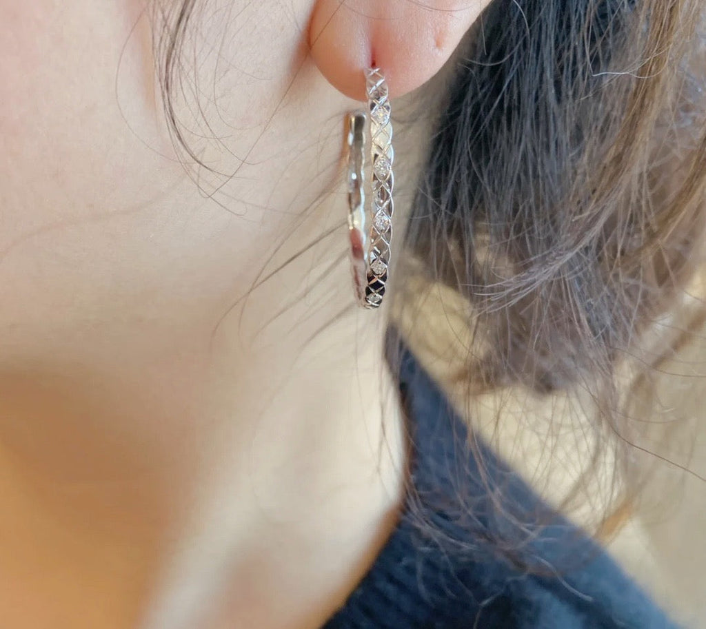 Chanel Coco Crush Earring Hoops Earrings